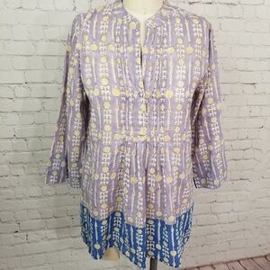 Roberta Roller Rabbit lightweight Tunic top size S